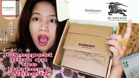 is burberry cheap|cheapest thing at Burberry.